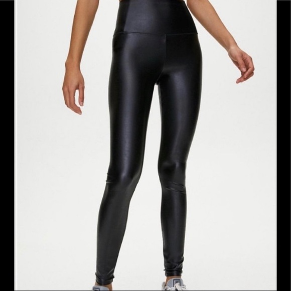 Aritzia Wilfred Black Daria faux Leather Legging S - Picture 4 of 14